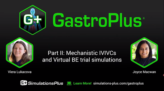 视频 | 机制性IVIVC模型和虚拟生物等效性模拟（英文）
