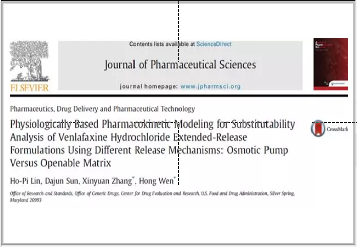 【建模文章解读】采用PBPK模型分析不同释放机制的盐酸文拉法辛缓释制剂生物等效性：渗透泵片vs可打开型骨架片